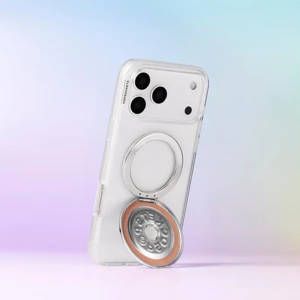 PopSockets iPhone 17 Pro Max Phone Case with MagSafe, Clear | Slim, Durable & Magnetic - view 3