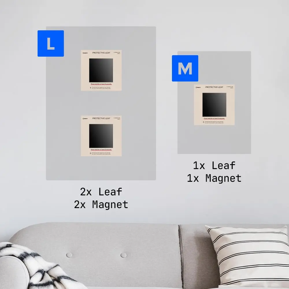 Displate Magnetic Wall Mount Kit for Hanging Pictures 9-Pack | Damage-Free, Repositionable Wall Art Mounting Solution - view 6