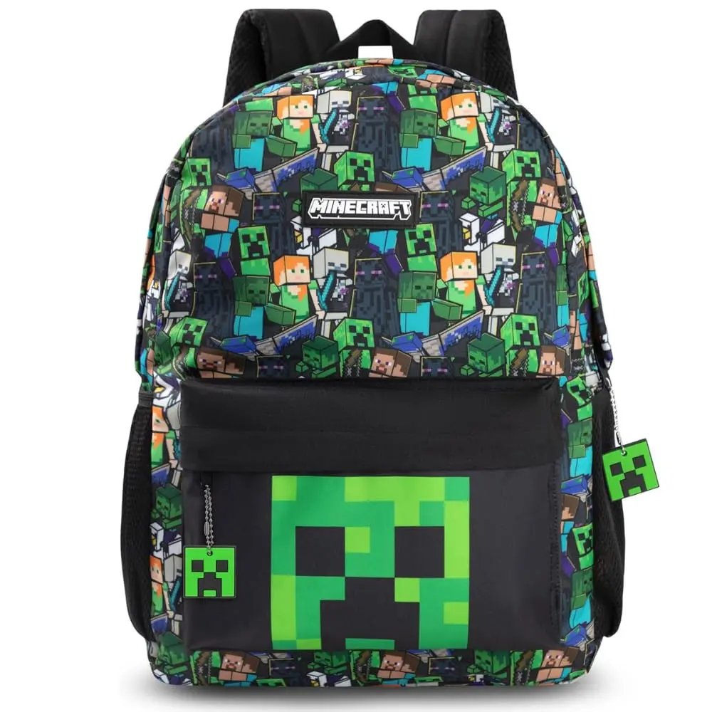 Minecraft Kids Backpack | Unisex Multicolour Graphic Bag for School & Travel - main product image
