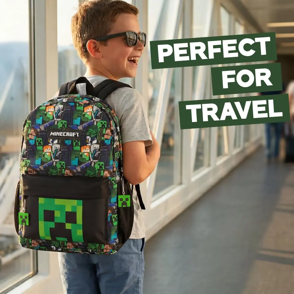 Minecraft Kids Backpack | Unisex Multicolour Graphic Bag for School & Travel - view 7