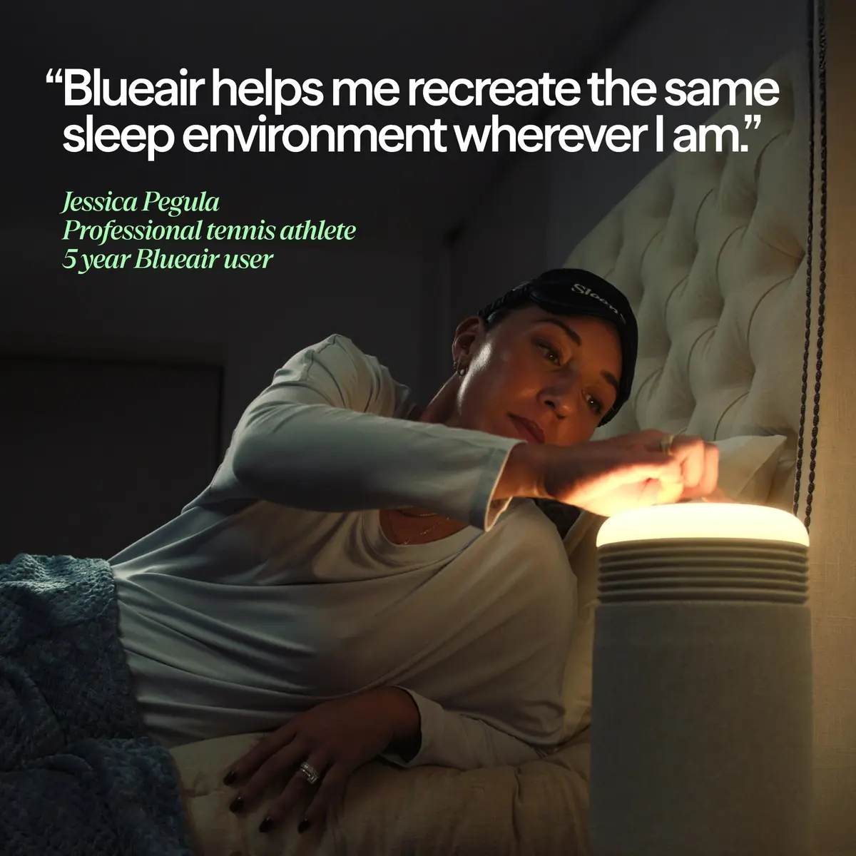 BLUEAIR Mini Restful Beige | 140 sq ft HEPA Air Purifier with Sunrise Alarm & Nightlight - view 4