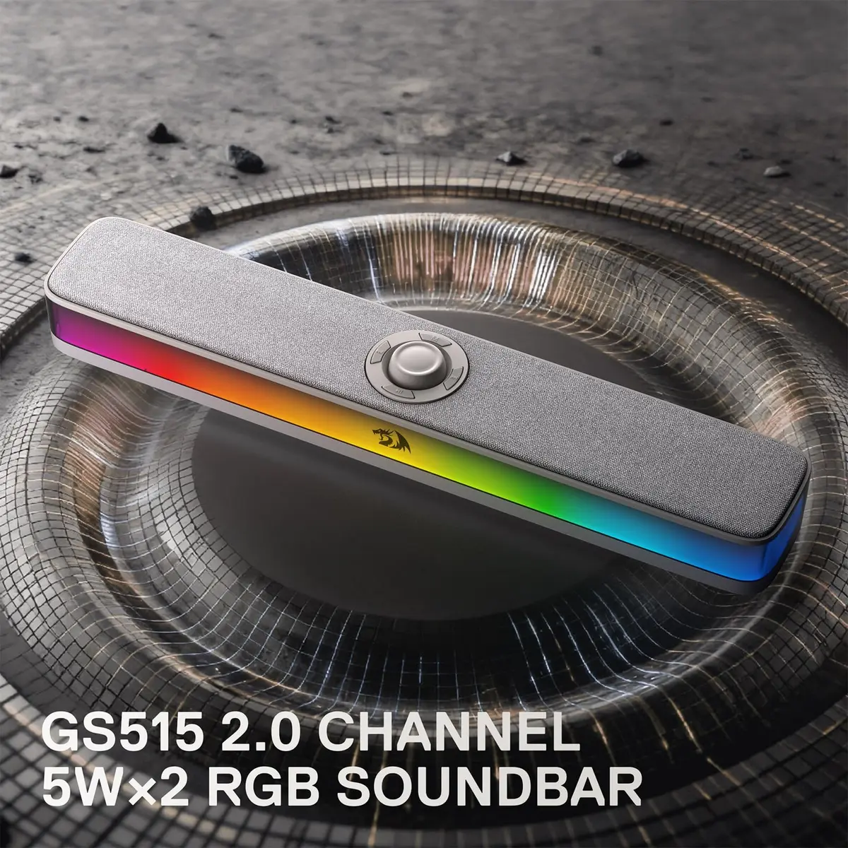Redragon GS515 RGB Desktop Soundbar 2.0 Stereo 10W | USB-C Powered Computer Speakers - view 7