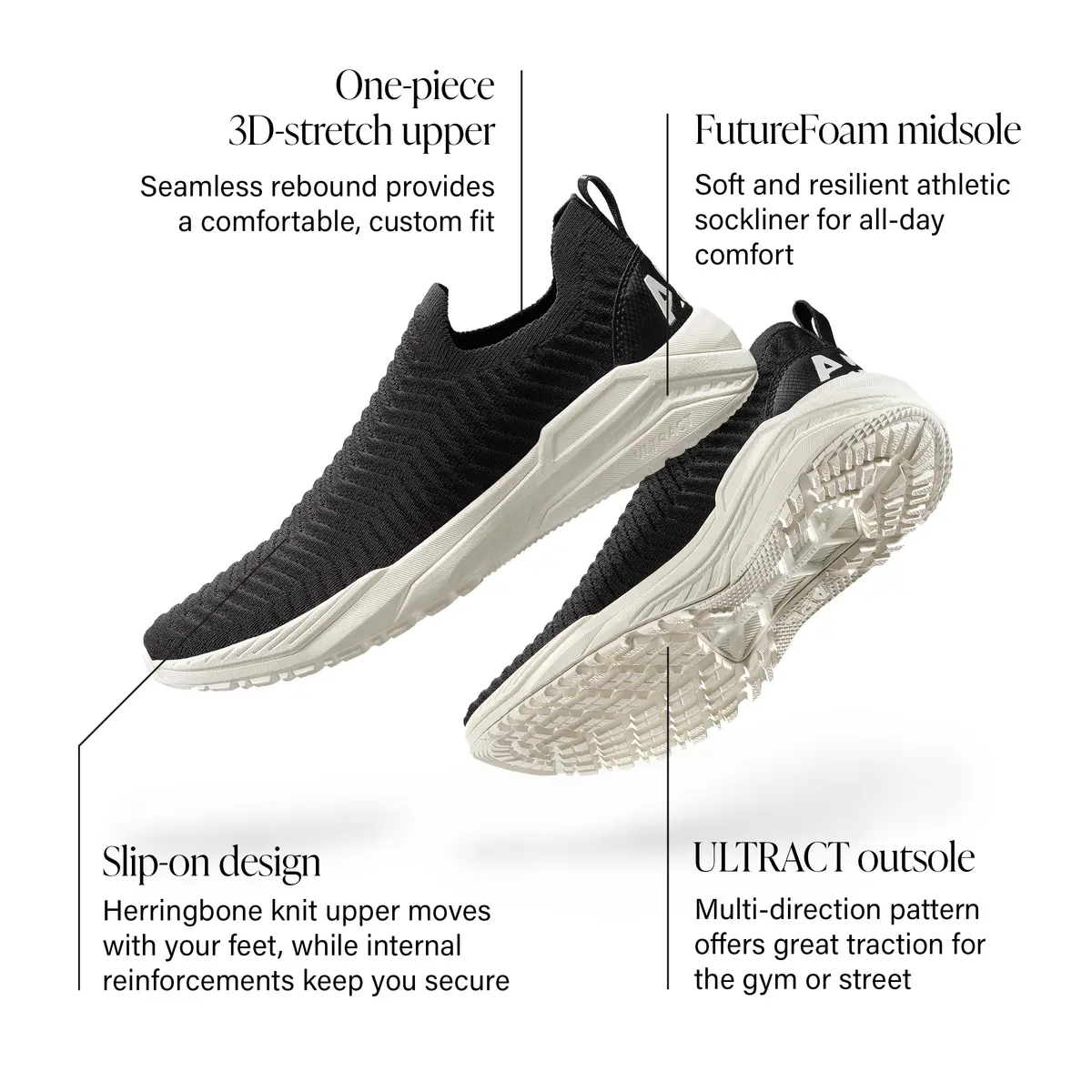APL TechLoom Traveler Men's Sneakers 11.5 Medium | Seamless Breathable Travel Shoe - view 2