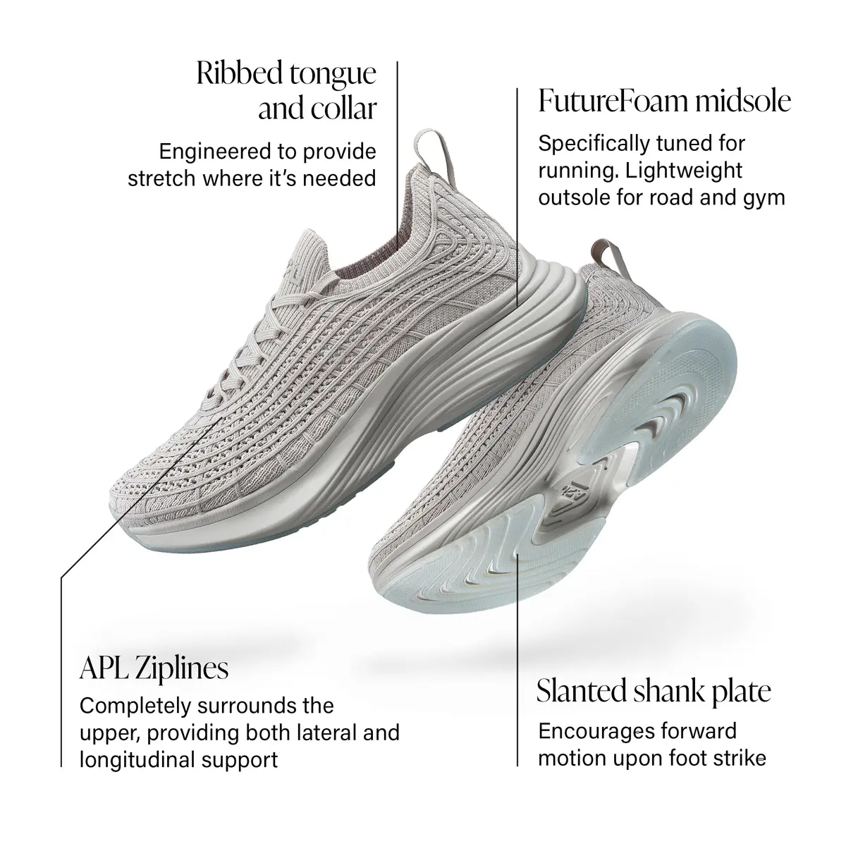 APL TechLoom Zipline Men's Running Shoes 10.5 Medium | Lightweight Breathable Support - view 2