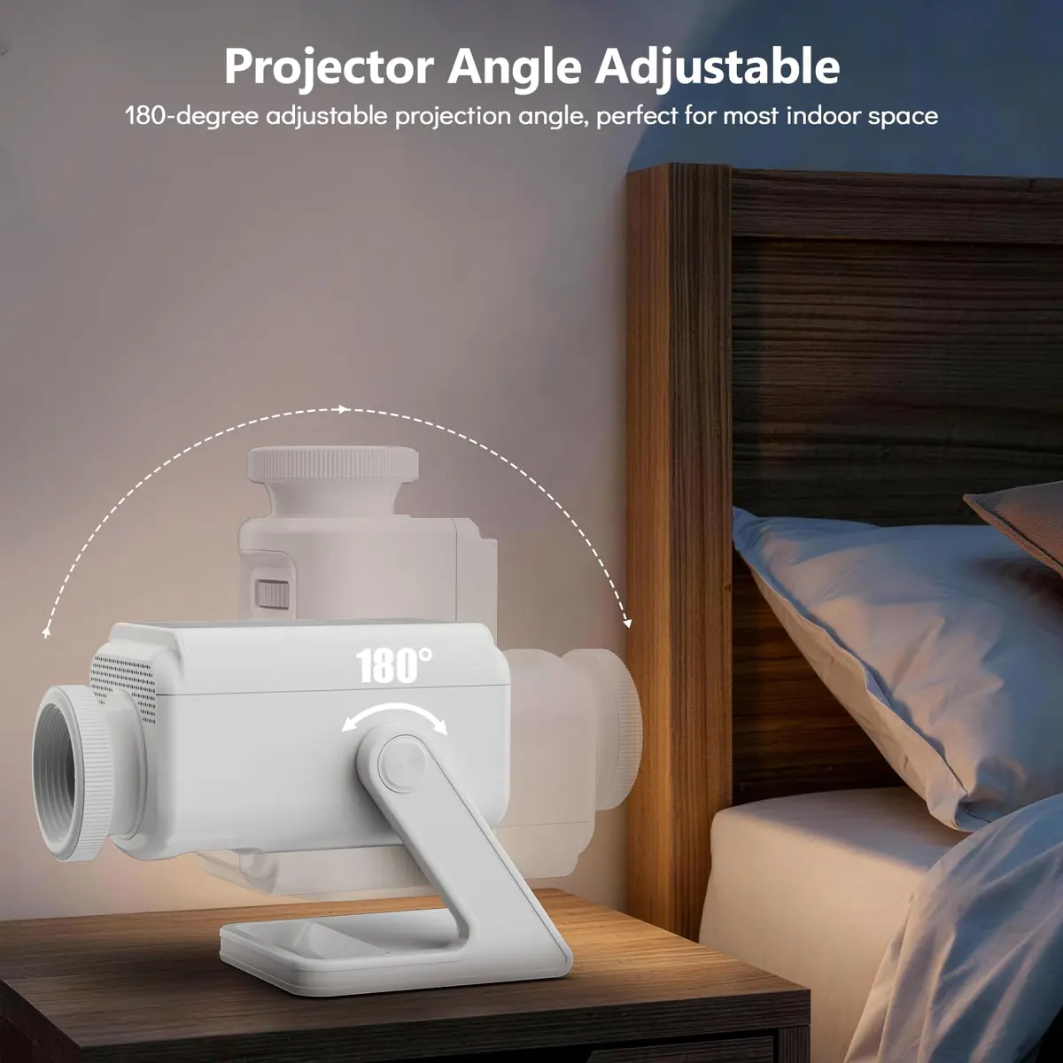 Rossetta 3D Projector with 60 Scenes, Galaxy Star Projector for Room Decor | 220° Focus & Bluetooth Speaker - view 7