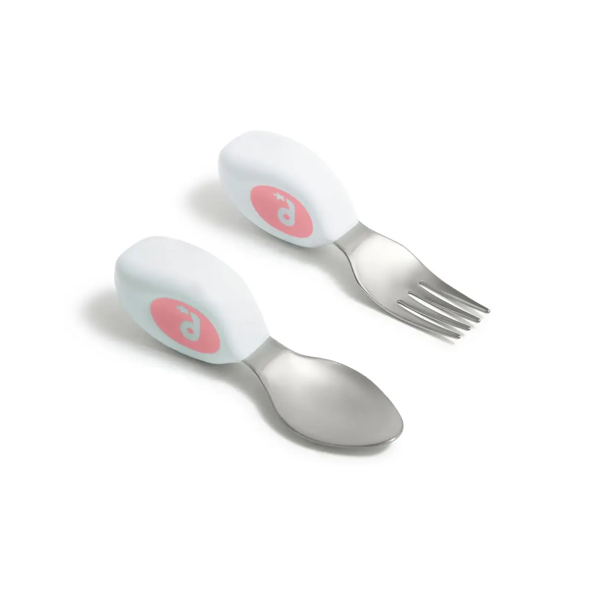 doddl Toddler Utensils 2 Piece Set for Self Feeding | Ergonomic Stainless Steel Flatware for 1-3 Year Olds - main product image