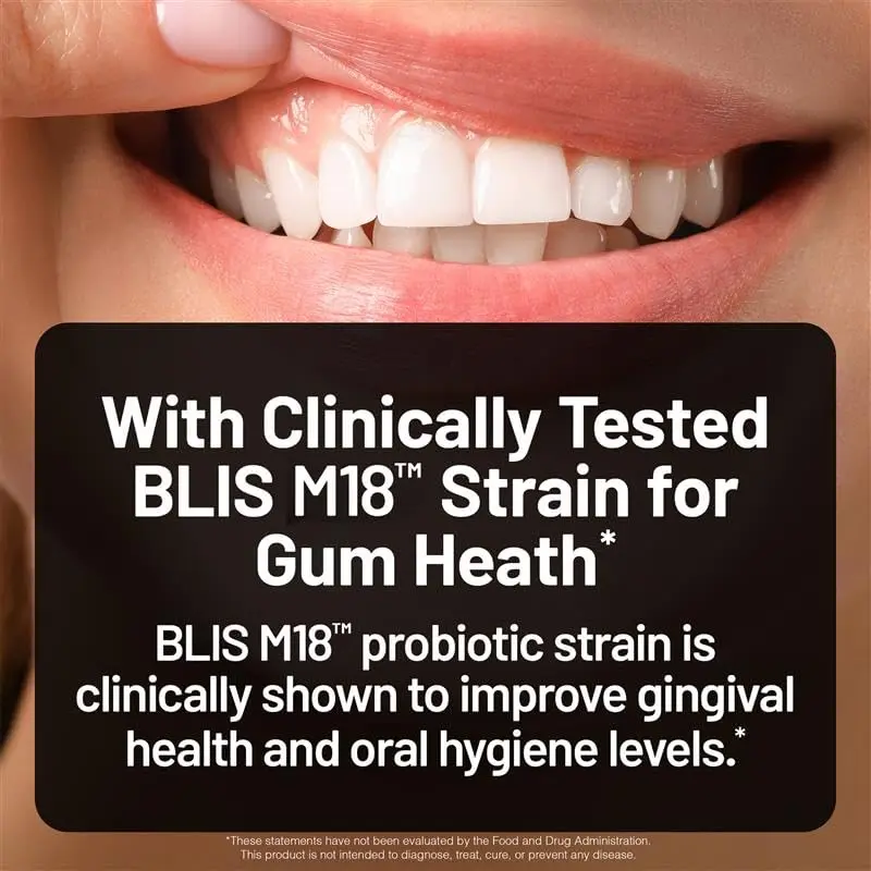 NatureWise Oral Probiotics BLIS K12 & M18, 30 Mint Tablets | Fresh Breath & Dental Support - view 6
