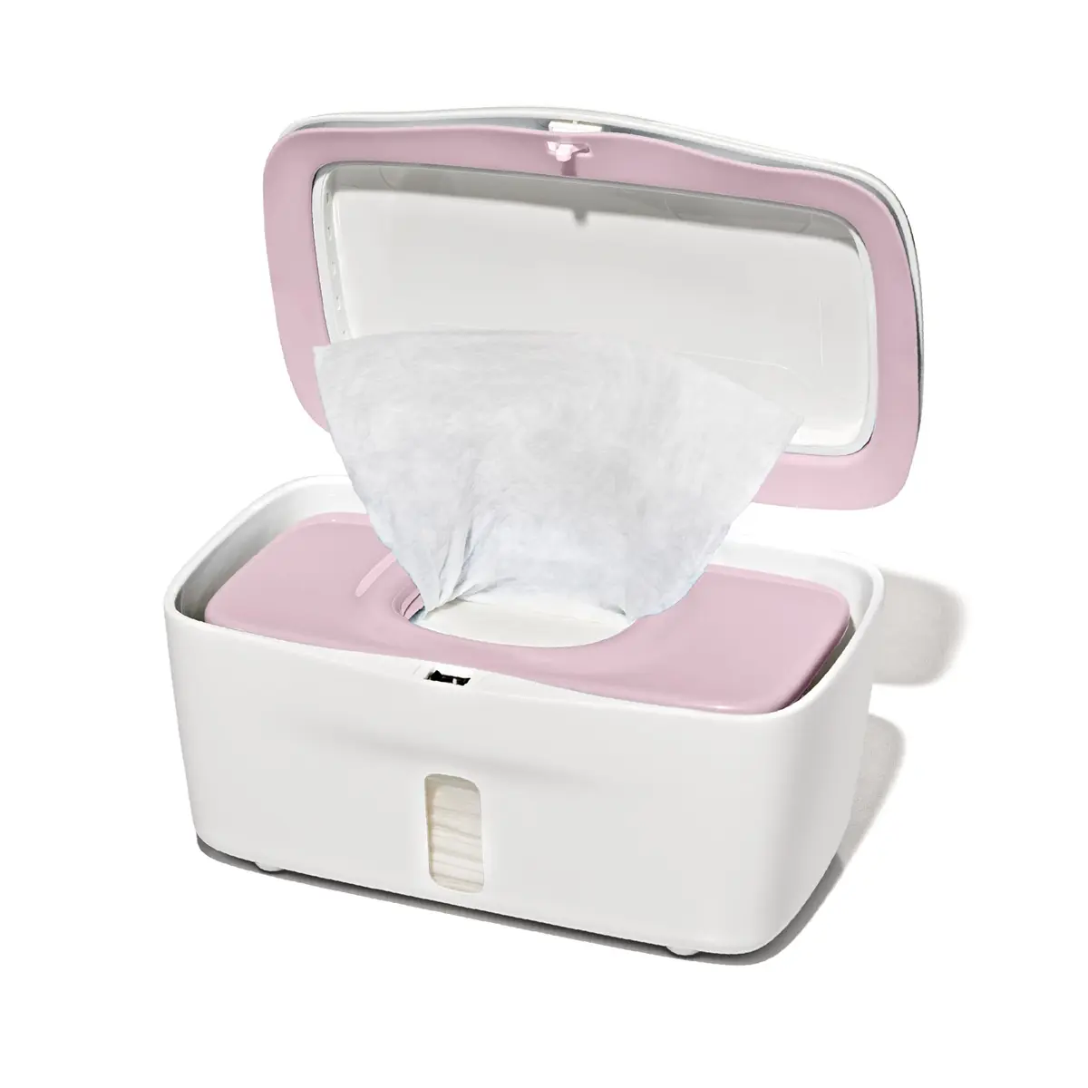 OXO Tot Perfect Pull Baby Wipes Dispenser, Blossom | Refillable Wipe Holder for Easy One-Hand Use - main product image