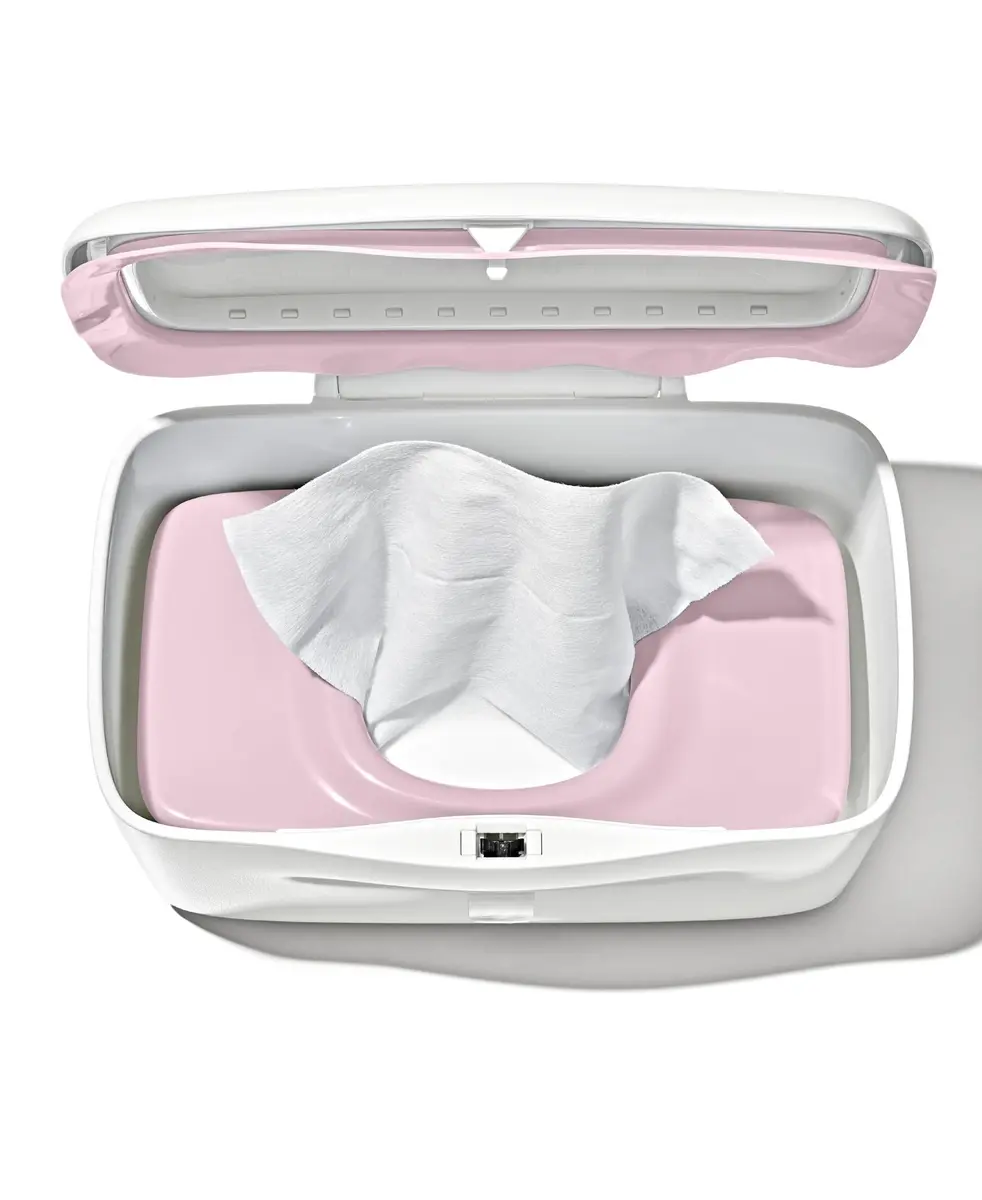 OXO Tot Perfect Pull Baby Wipes Dispenser, Blossom | Refillable Wipe Holder for Easy One-Hand Use - view 6