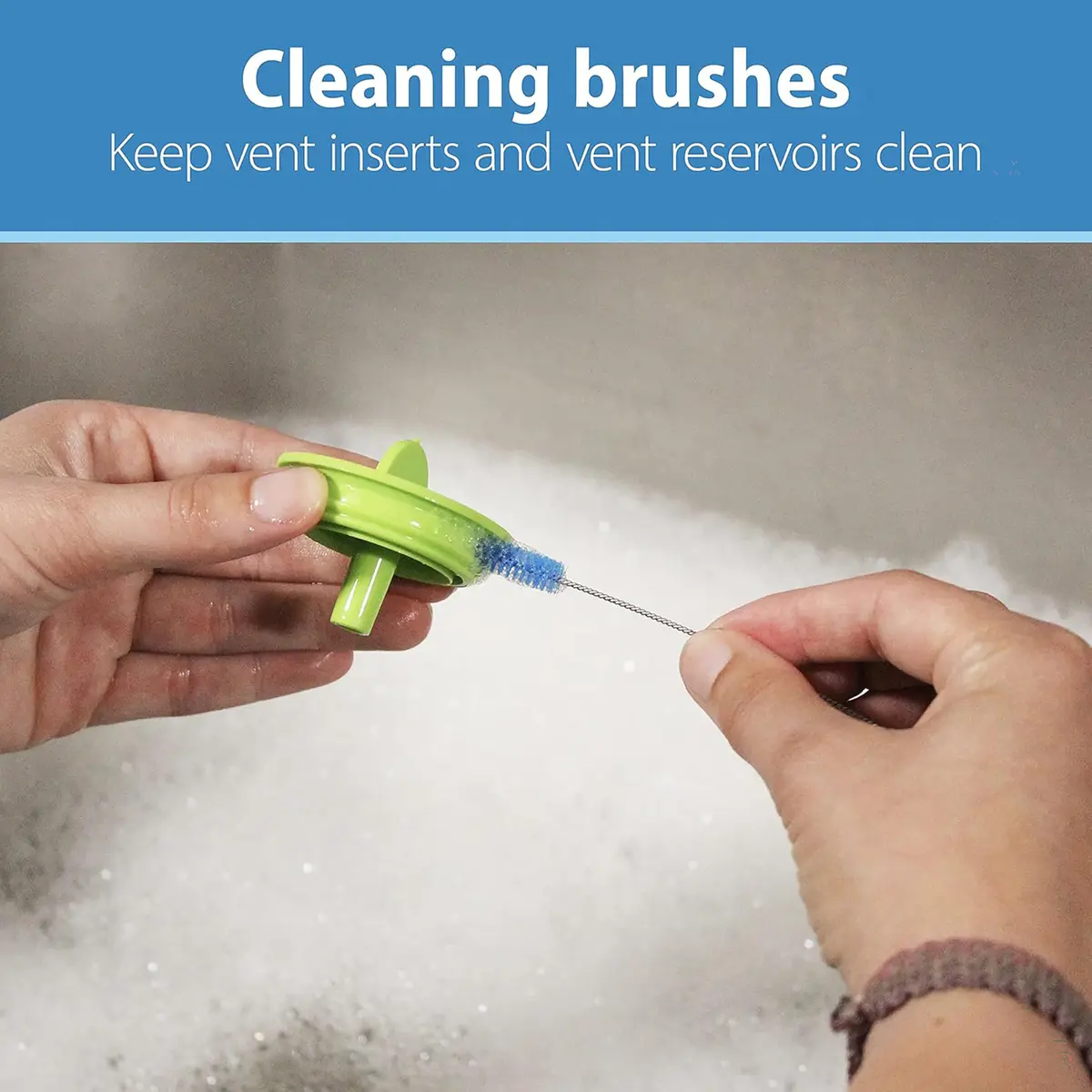 Dr. Brown's Silicone Cleaning Brush Set with Bottle, Spout & Straw | BPA-Free, Dishwasher Safe - view 6