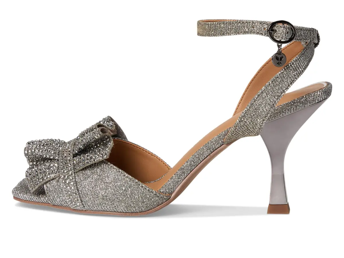 J.Reneé Almita Ankle Strap Sandals 12 Wide | Flare Heel & Rhinestone Style - view 4