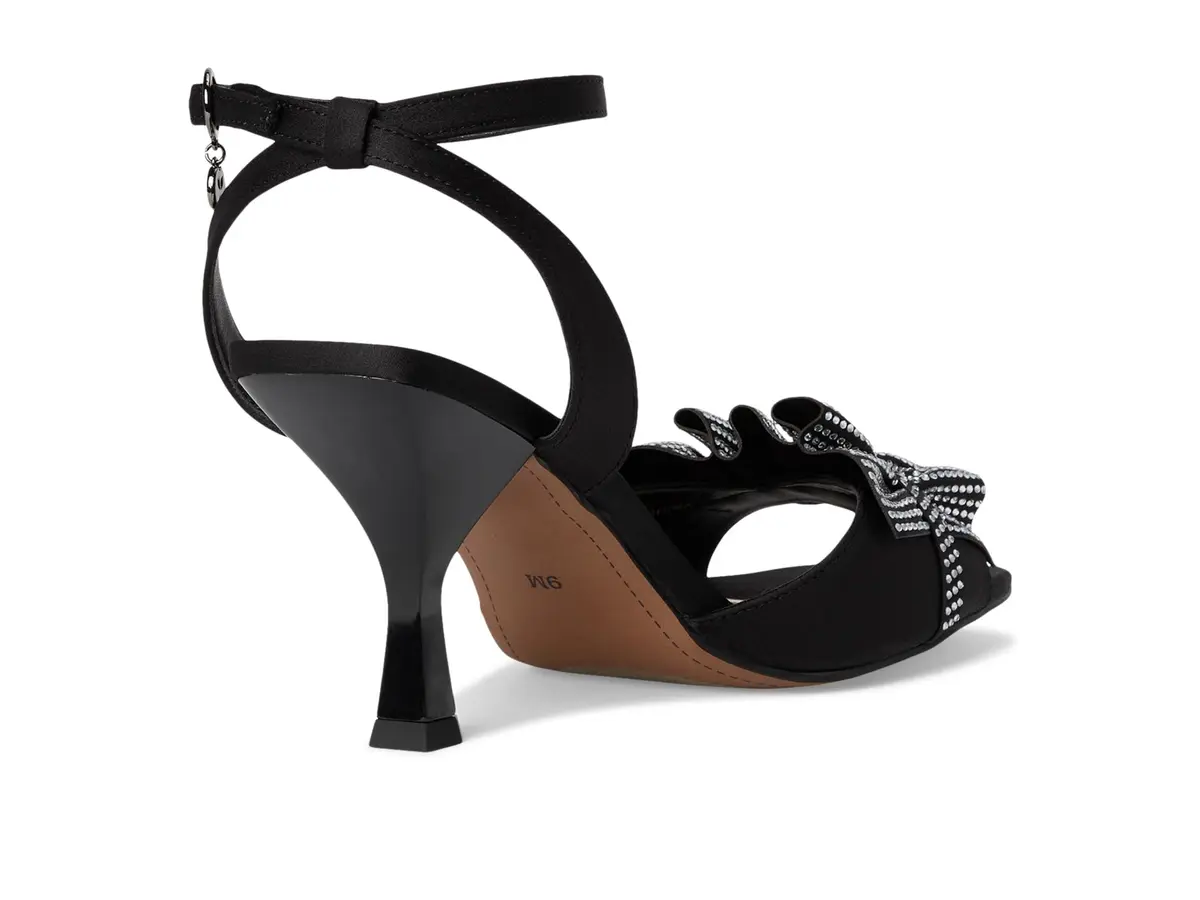 J.Reneé Almita Ankle Strap Sandals Black 12 Wide | Flare Heel & Square Toe (70-120c) - view 5
