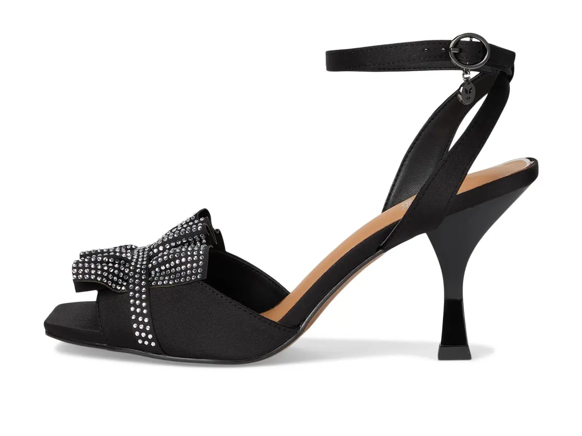 J.Reneé Almita Ankle Strap Sandals Black 12 Wide | Flare Heel & Square Toe (70-120c) - view 4