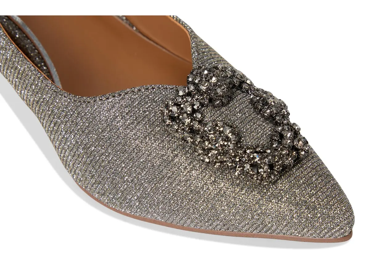 J. Reneé Ezara Women's Pewter Pumps 8 Medium | Pointed Toe Slip-On with Memory Foam - view 6