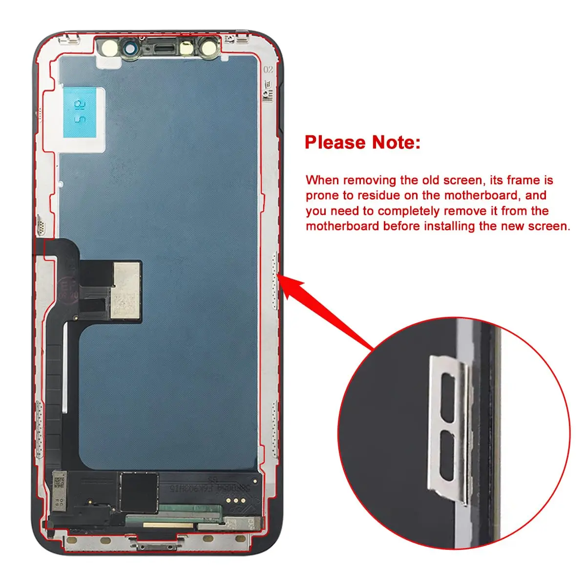 SIMDOG OLED Screen Replacement for iPhone X (5.8-inch) | Full HD Display with 3D Touch - view 6