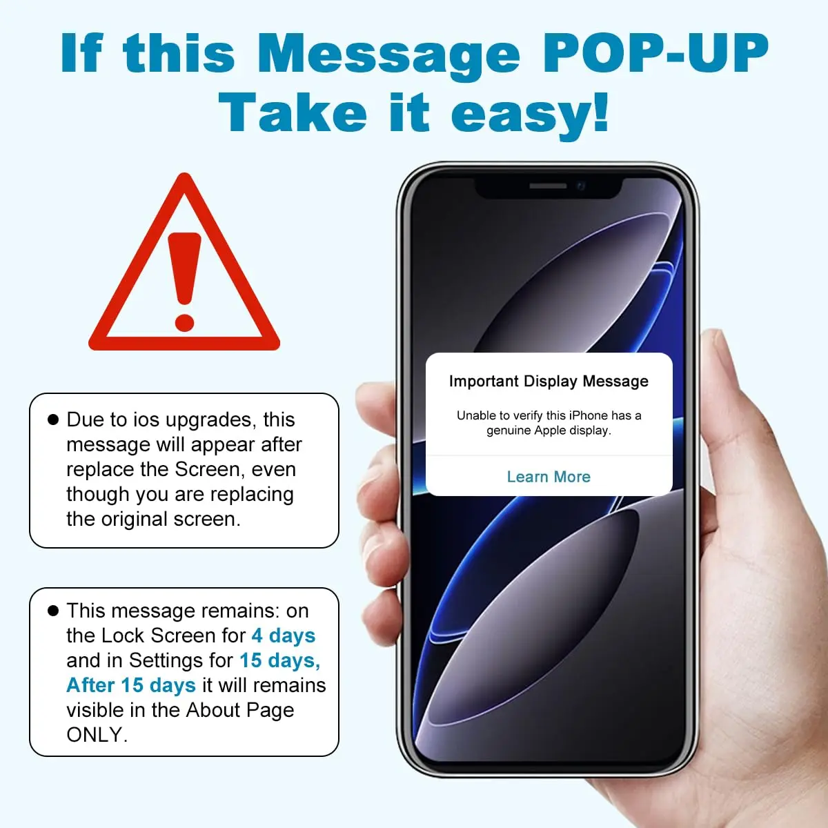 SIMDOG OLED Screen Replacement for iPhone X (5.8-inch) | Full HD Display with 3D Touch - view 7