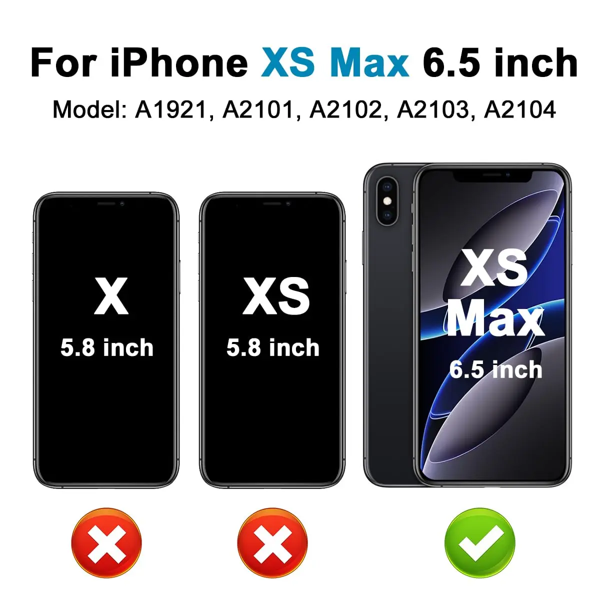 SIMDOG OLED Screen Replacement for iPhone XS Max 6.5" (Full HD Display) | True Tone Programmable - view 2