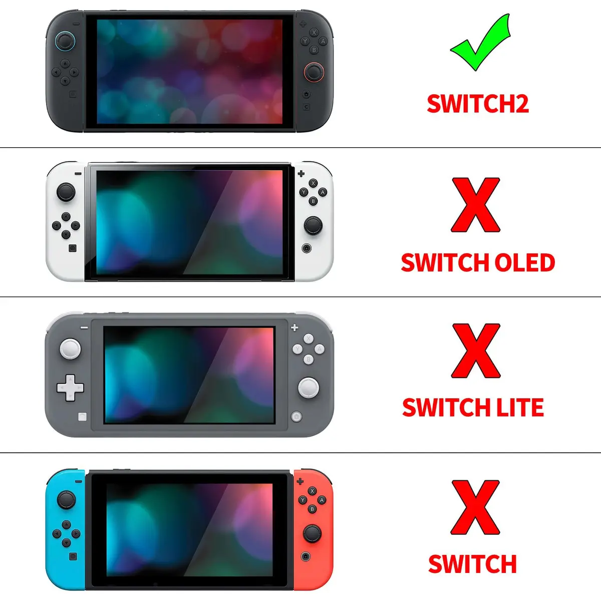 playvital Beyond-Grip Dockable Case for Nintendo Switch 2 (Blue & Orange) with Interchangeable Grips & Thumbstick Caps | 12cm (4.7in) x 8.7cm (3.4in) x 1.8cm (0.7in) - view 2