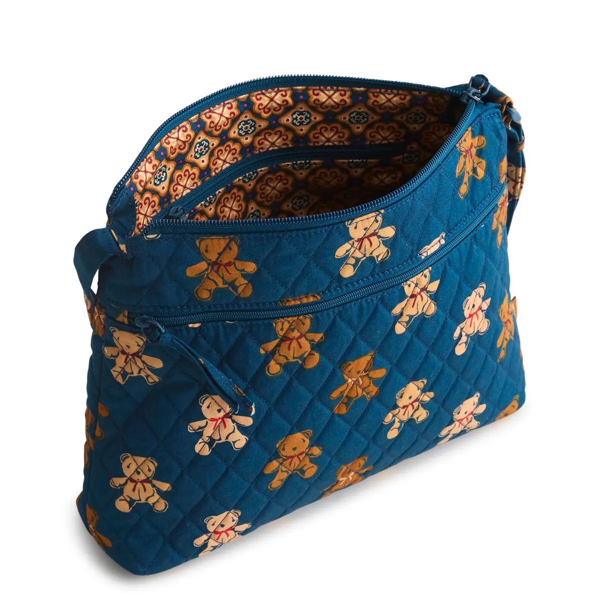 Vera Bradley Premium Cotton Original Zip Hipster Crossbody Bag, Bunch of Bears | Stylish, Lightweight & Durable - view 3