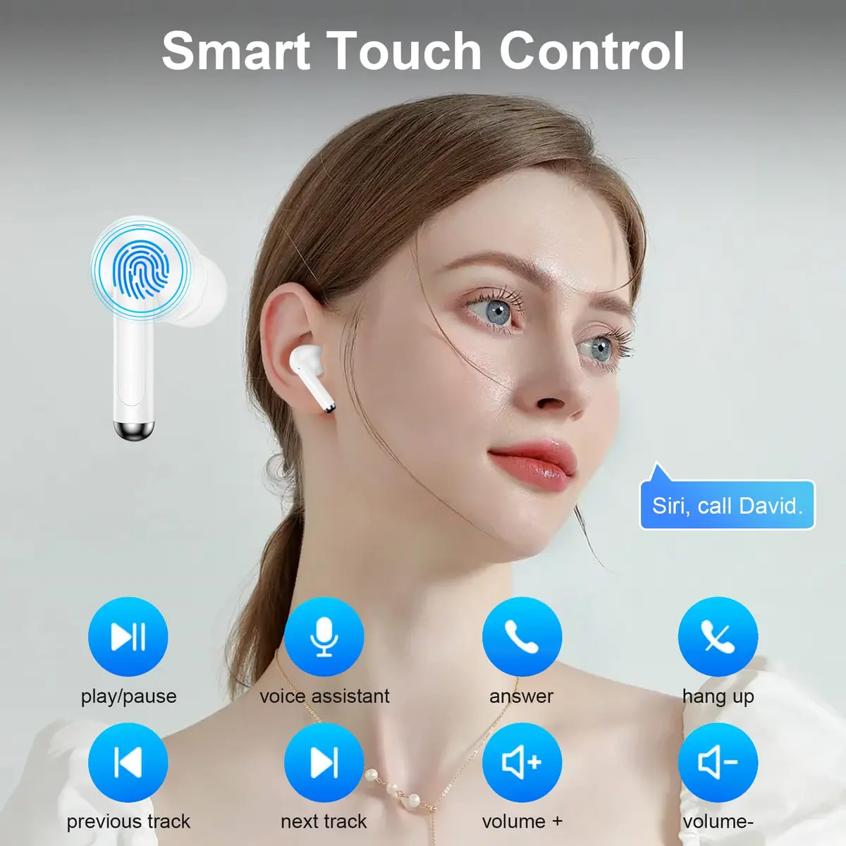 VIFIGEN Wireless Earbuds with Charging Case | IPX7 Waterproof, Bluetooth 5.3, 60H Playtime - view 7