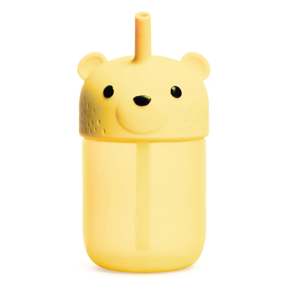 Munchkin Gentle Transition Honey Bear Straw Cup 255ml (9 Oz) | BPA-Free Silicone for Babies 6+ Months - main product image