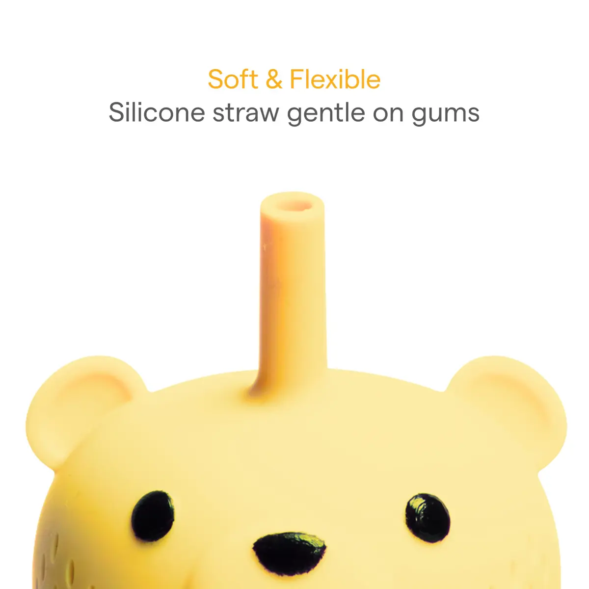 Munchkin Gentle Transition Honey Bear Straw Cup 255ml (9 Oz) | BPA-Free Silicone for Babies 6+ Months - view 4