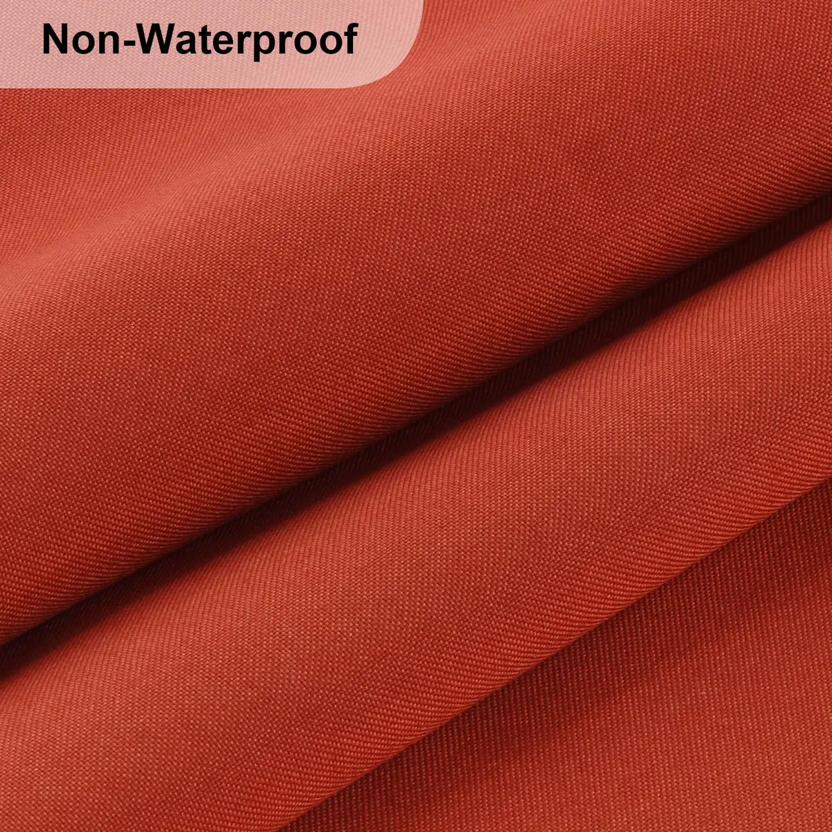 TeeLiy Waterproof Canvas Fabric by The Yard 600D Upholstery Outdoor Fabric 58" W x 36" L (1 Yard, Rust) | Durable Polyester for DIY & Outdoor Use - view 2