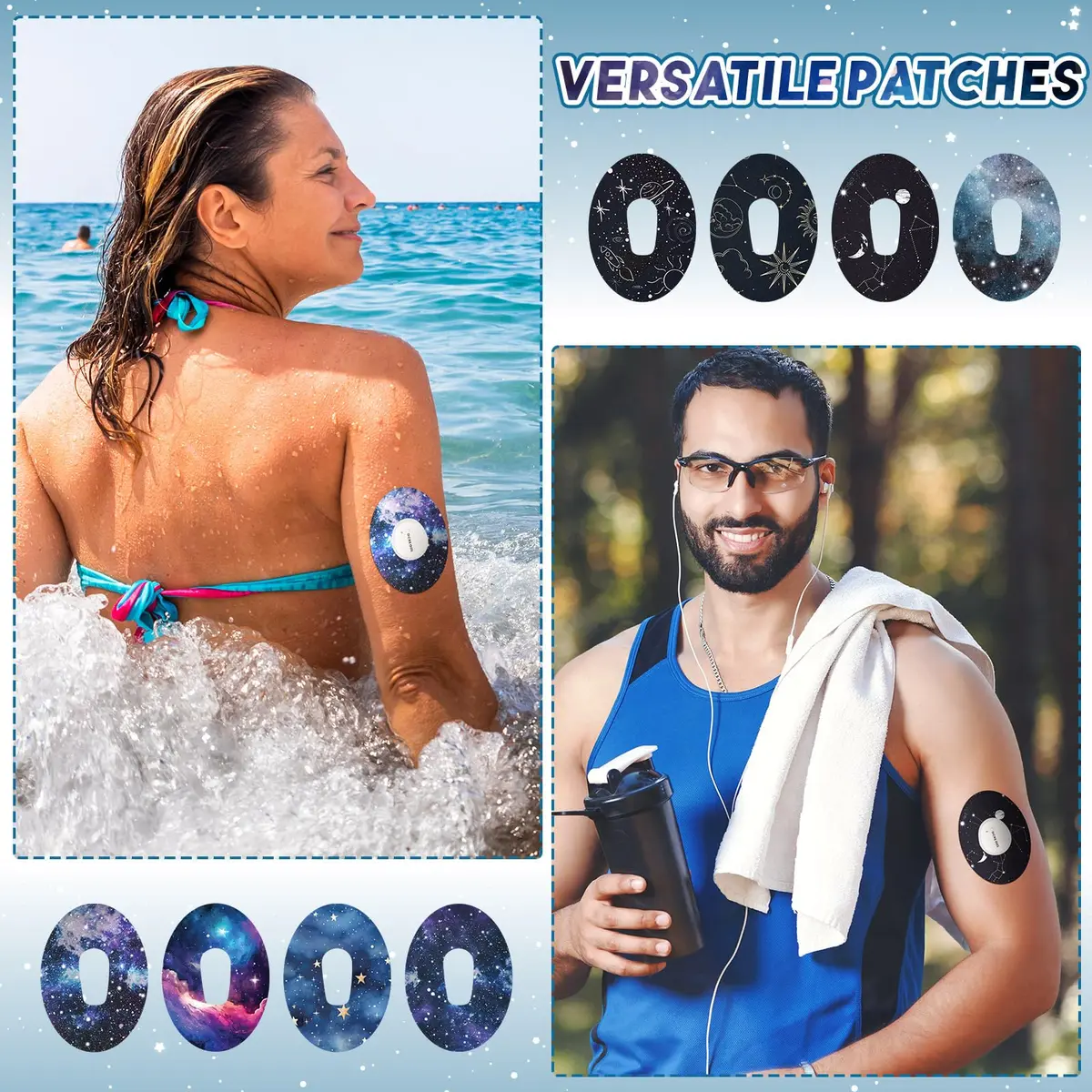 Geiserailie Oval Adhesive Patches Compatible with Dexcom G6 32 Pack | Waterproof & Sweat Proof for CGM Device - view 4