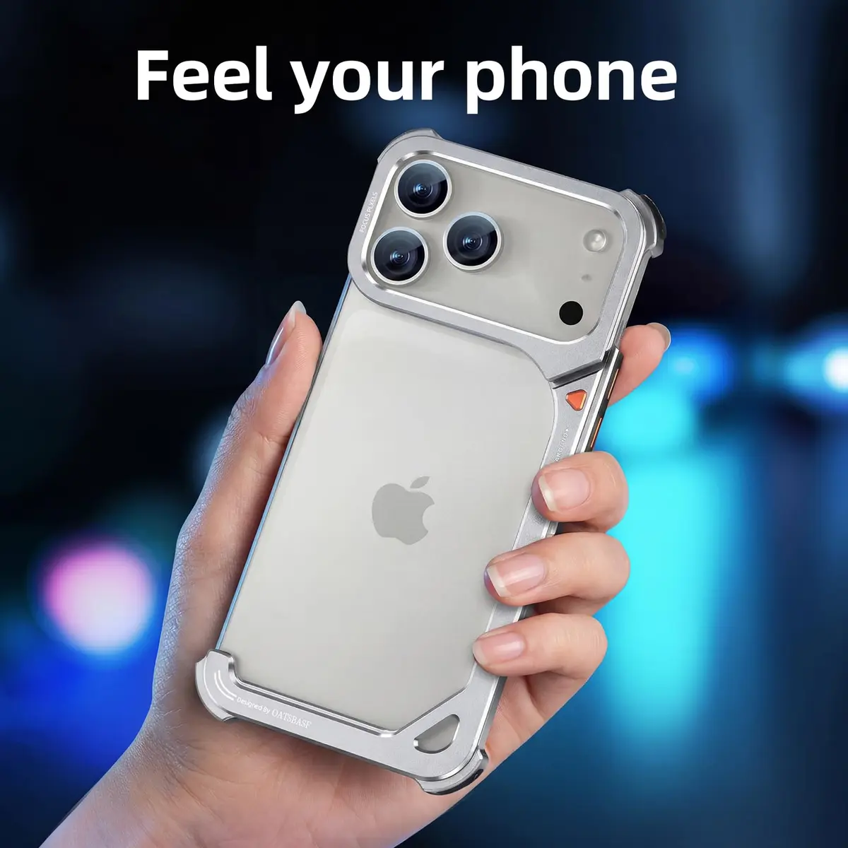 OATSBASF Metal Bumper Case for iPhone 17 Pro Max 6.9-Inch | MagSafe Compatible Shockproof Protection - view 6