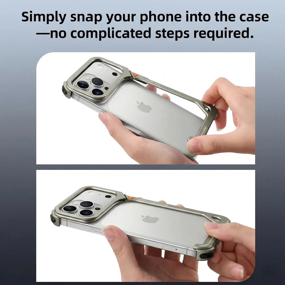 OATSBASF Metal Bumper Case for iPhone 17 Pro Max 6.9-Inch | MagSafe Compatible Shockproof Protection - view 7