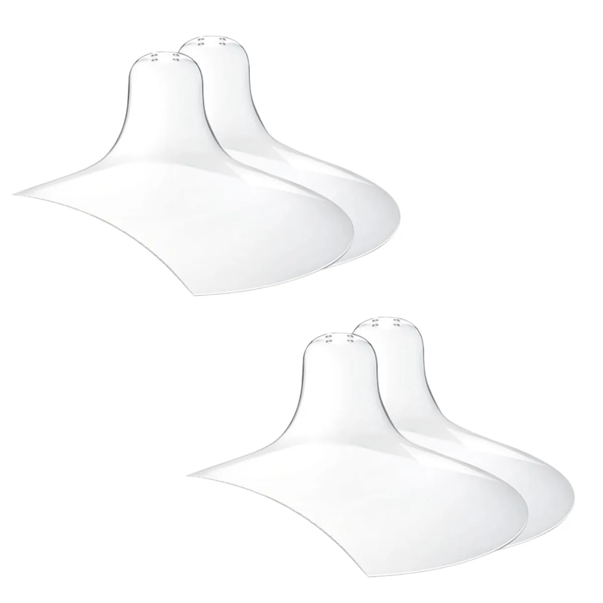 Luxemum Nipple Shields for Breastfeeding Newborn Baby (4 Count, 20MM) | BPA-Free Silicone for Latch Difficulties - main product image