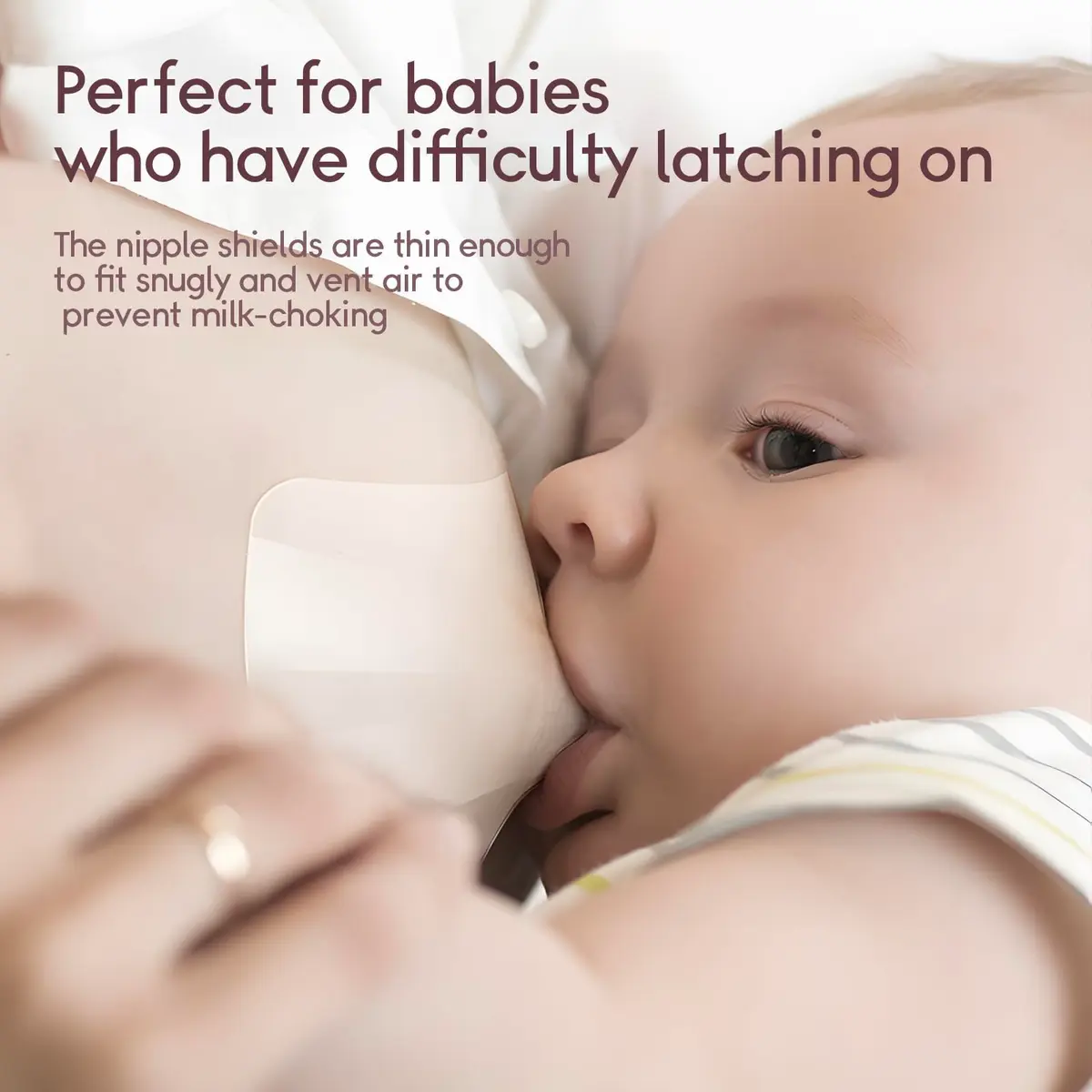 Luxemum Nipple Shields for Breastfeeding Newborn Baby | 4 Count, 20mm Diameter - view 6