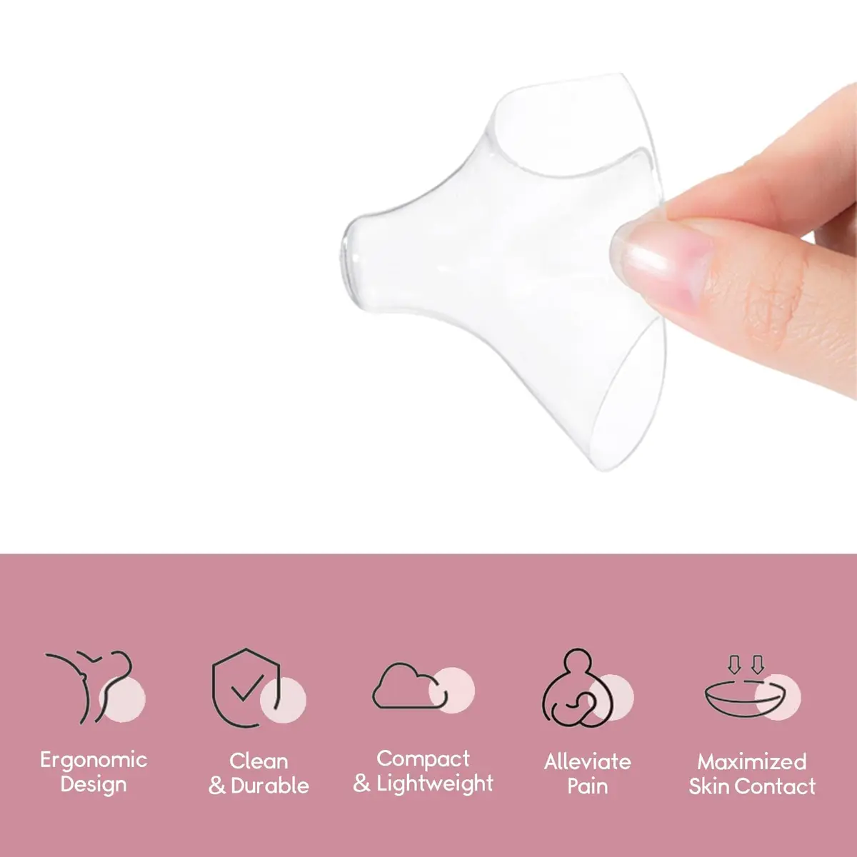 Luxemum Nipple Shields for Breastfeeding Newborn Baby | 4 Count, 20mm Diameter - view 2