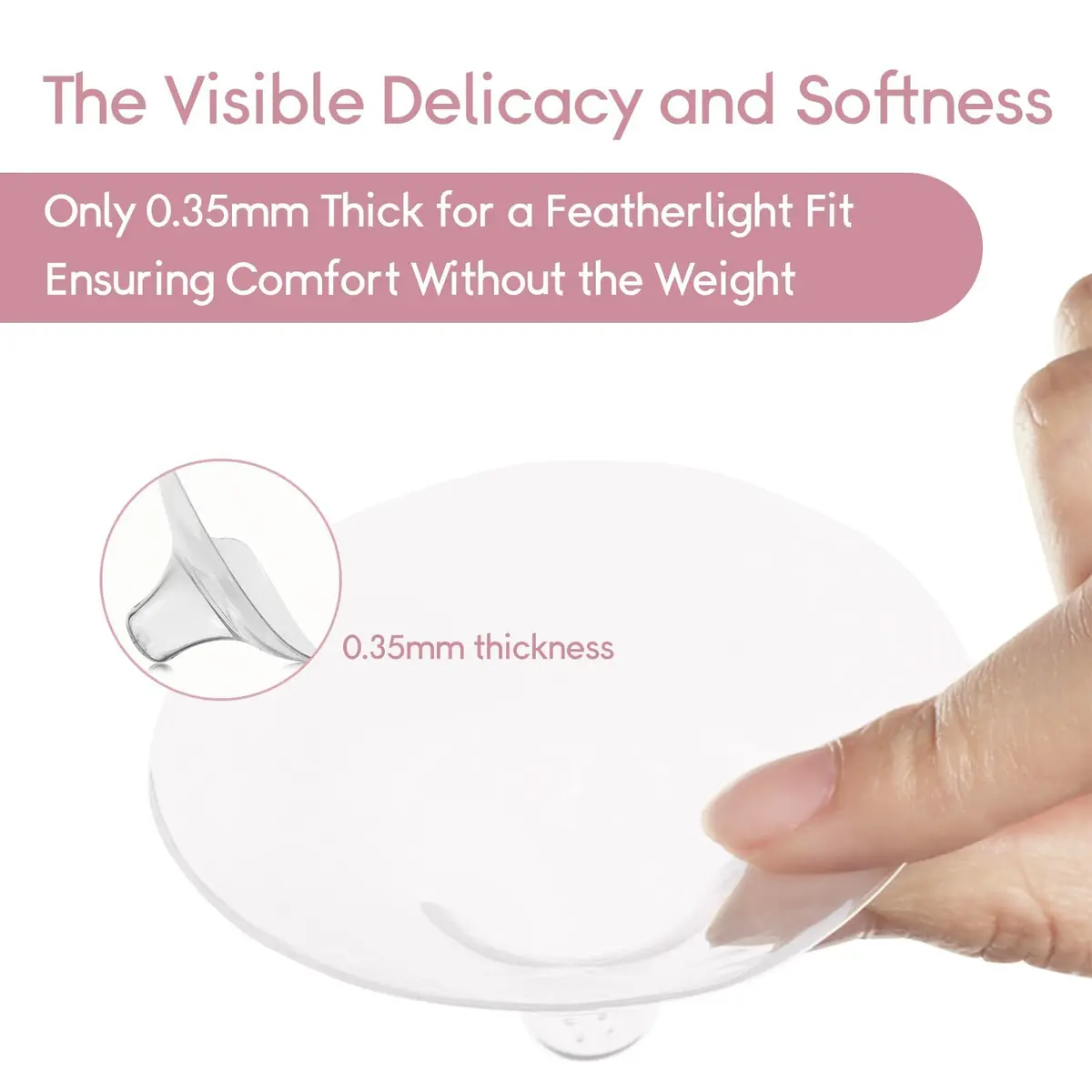 Luxemum Nipple Shields for Breastfeeding Newborn Baby | 4 Count, 20mm Diameter - view 3