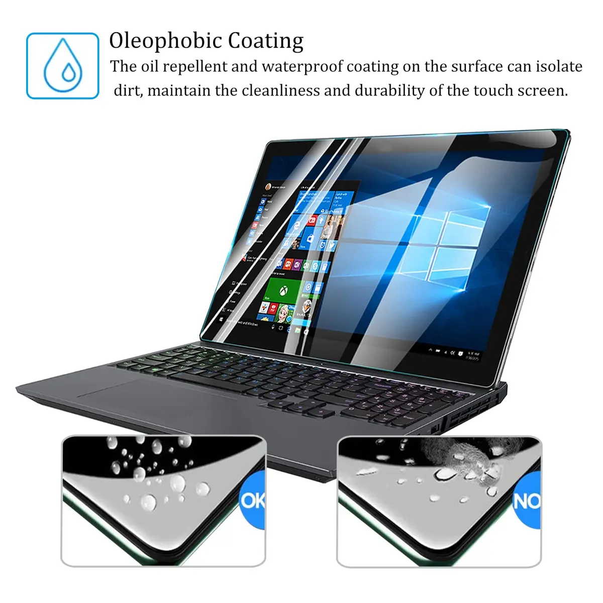 i-Tensodo 14 Inch Tempered Glass Screen Protector for HP OmniBook 5 Flip 14 & Next Gen AI 14 | Scratch-Resistant & High Transparency - view 5