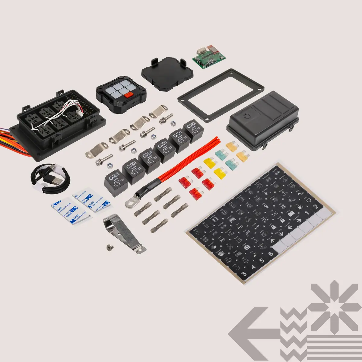 True MODS 12V Wireless Switch Panel Controller with 6 Gang Relay Box | Programmable On/Off & Momentary Functions - view 9