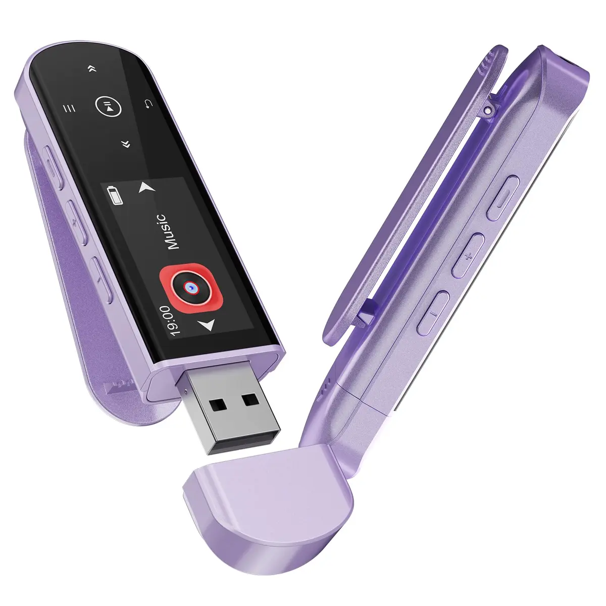 RUIZU 64GB USB MP3 Player with Bluetooth 5.3 & Clip | HiFi Sound, FM Radio, Voice Recorder, 20H Battery - main product image