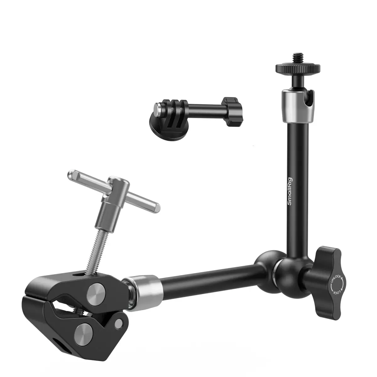 SMALLRIG Magic Arm with Super Clamp for Action Cameras, 18.8cm (7.4in) | Mounts Monitors, Lights, Cameras - main product image
