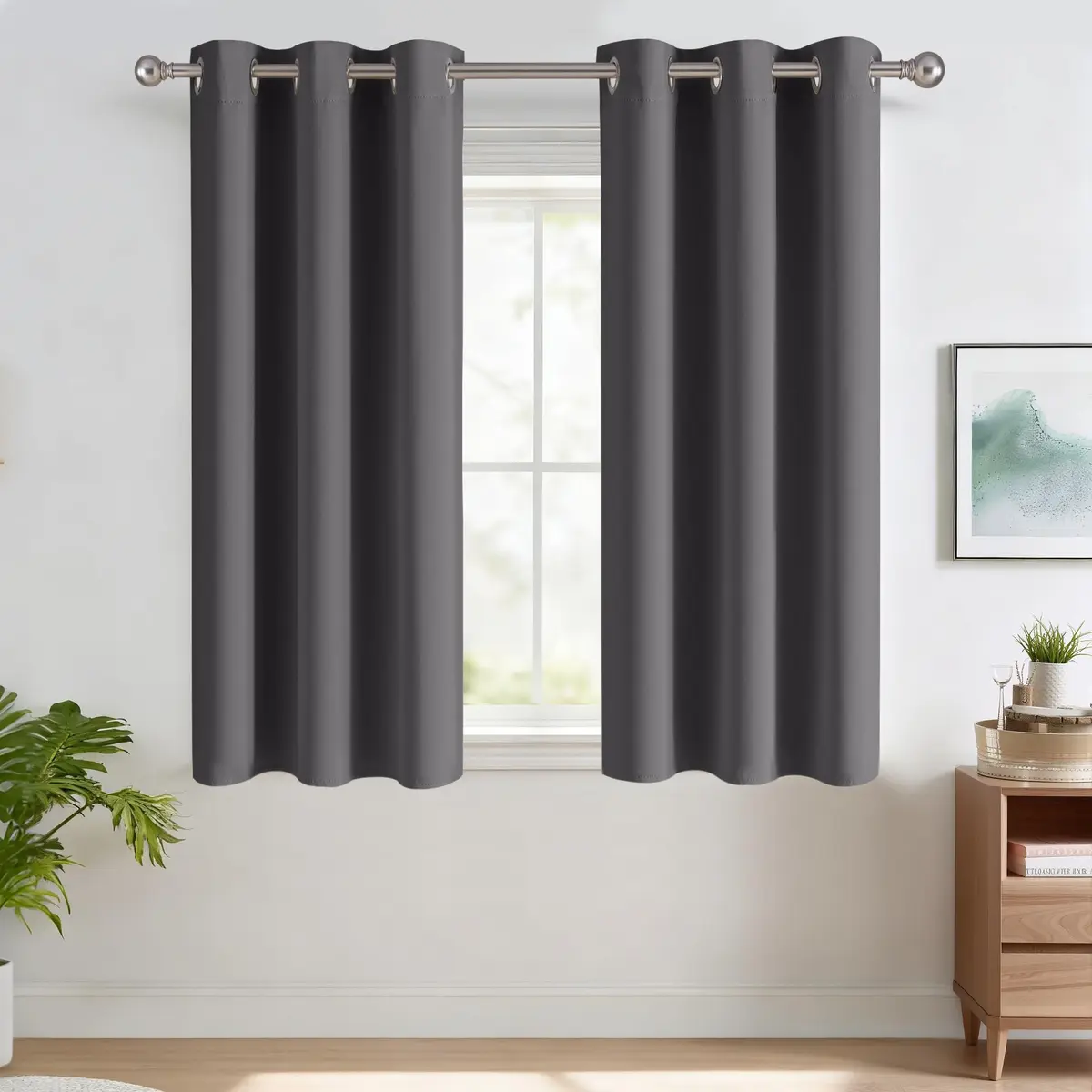 RYB HOME Blackout Curtains for RV Camper Kitchen 45 Inches Length | Thermal Insulated, Room Darkening, Privacy Drapes - main product image