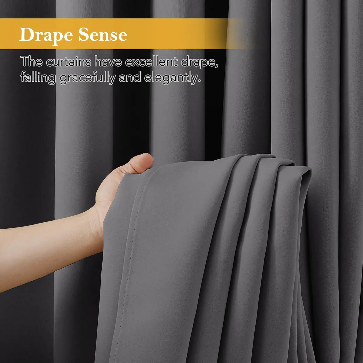RYB HOME Blackout Curtains for RV Camper Kitchen 45 Inches Length | Thermal Insulated, Room Darkening, Privacy Drapes - view 6