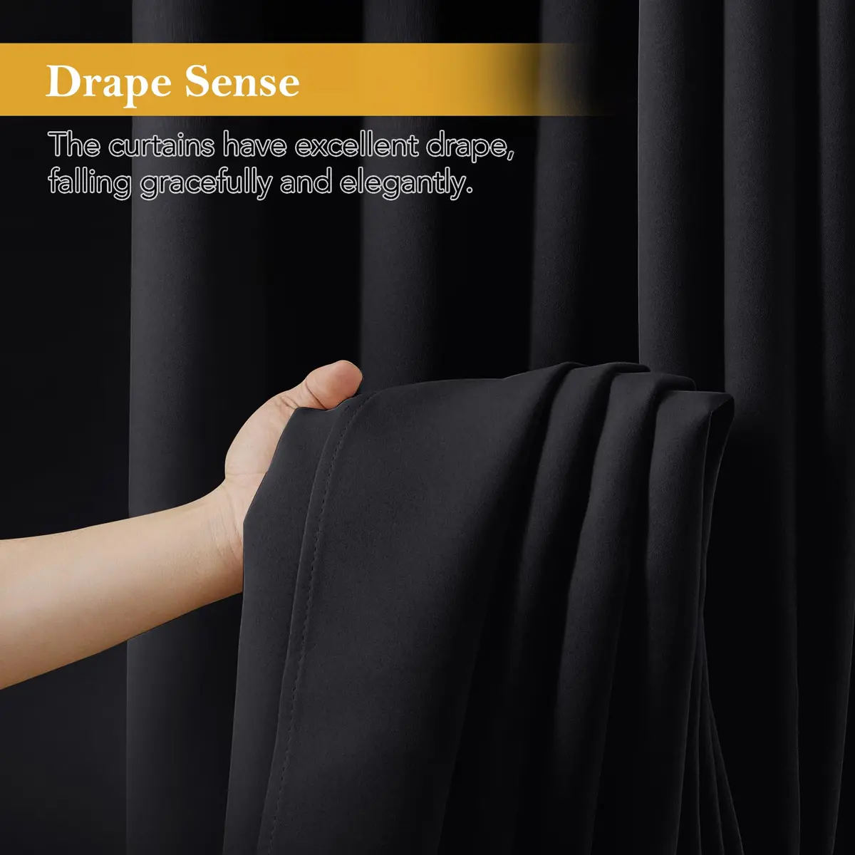 RYB HOME Blackout Curtains for RV Camper Kitchen 45 Inches Length | Thermal Insulated, Privacy & Light Blocking - view 6