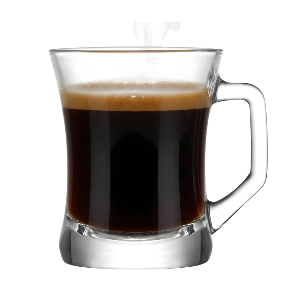 yersiz Glass Coffee Mugs Set of 6 | Durable Drinkware with Thick Base for Hot & Cold Beverages - view 7