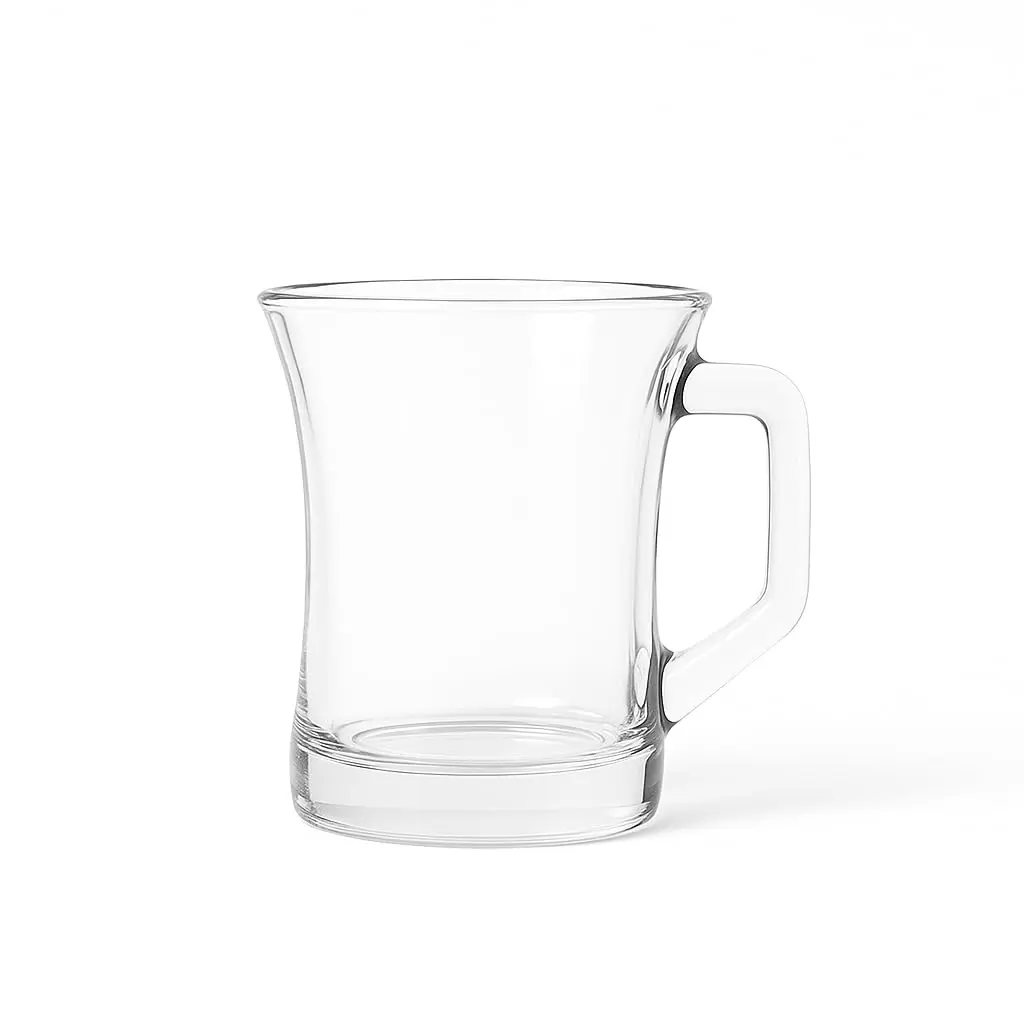 yersiz Glass Coffee Mugs Set of 6 | Durable Drinkware with Thick Base for Hot & Cold Beverages - view 8