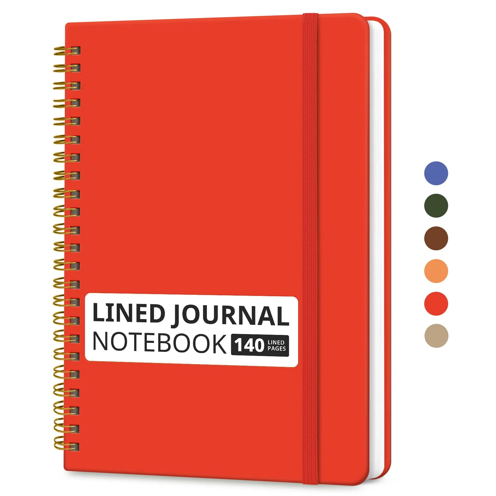 Taja Lined Spiral Journal Notebook A5 (5.7" x 7.9") | Acid-Free Paper for Smooth Ink Flow - main product image