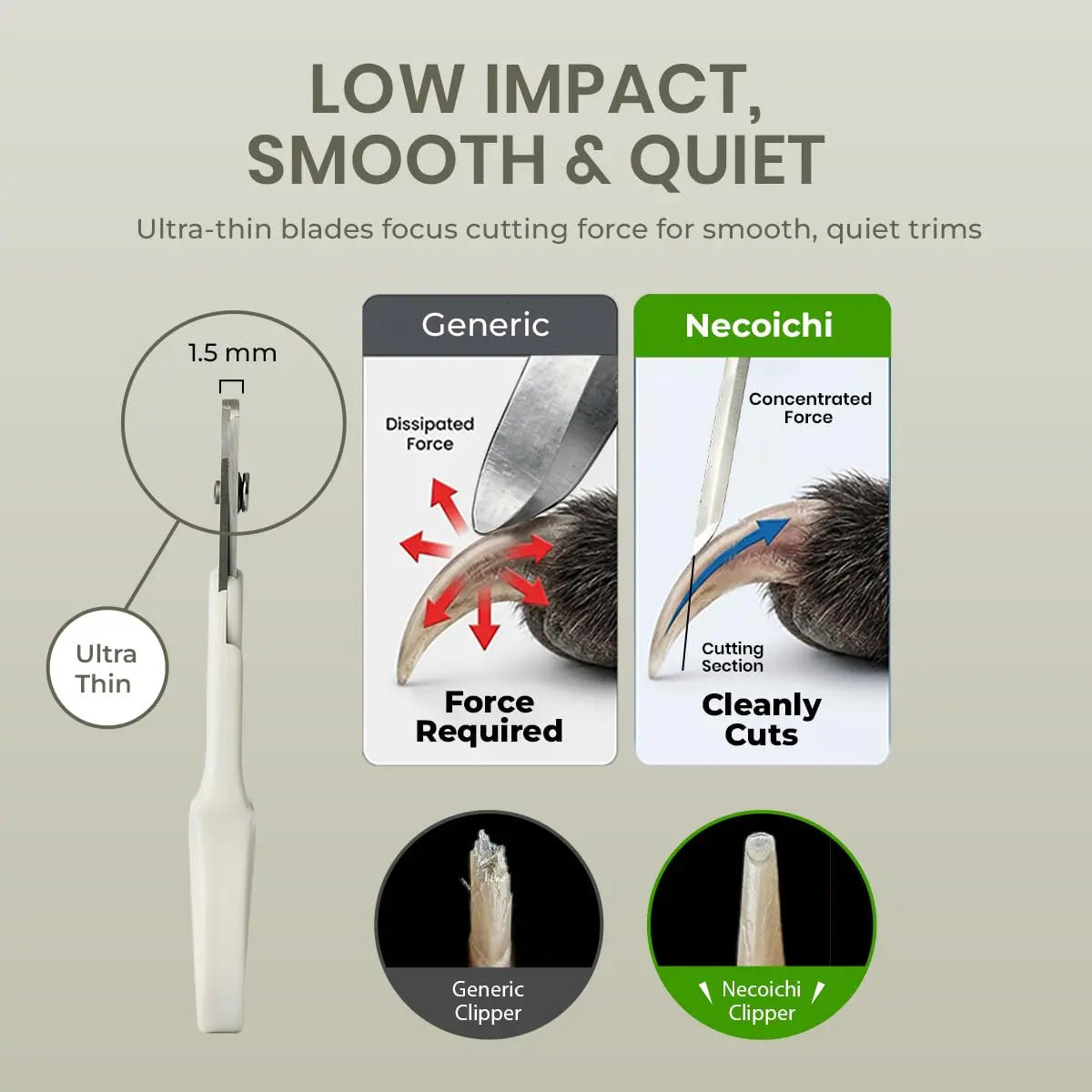 猫壱 Purrcision Stainless Steel Cat Nail Clipper | Japan-Made, Ultra-Thin Blade, Precise & Safe (70-120 chars) - view 4