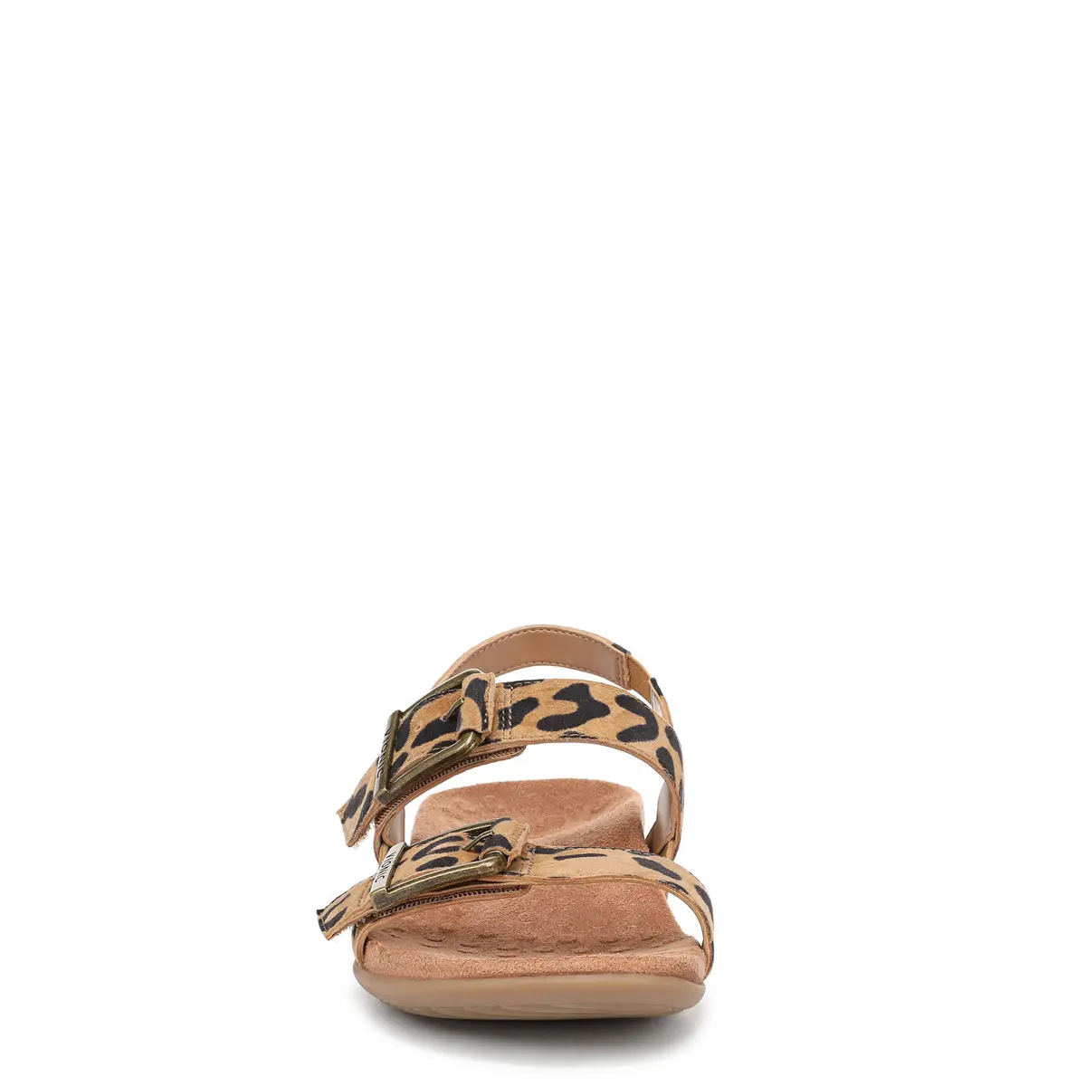 Vionic Women's Reese Sandal Tan Leopard Suede 7 M | Arch Support Comfort - view 7