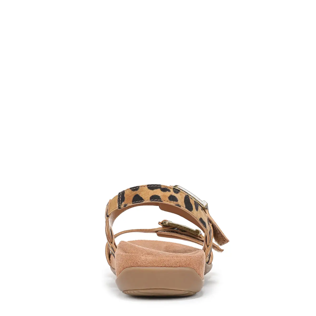 Vionic Women's Reese Sandal Tan Leopard Suede 8 M US | Arch Support & Comfort - view 9