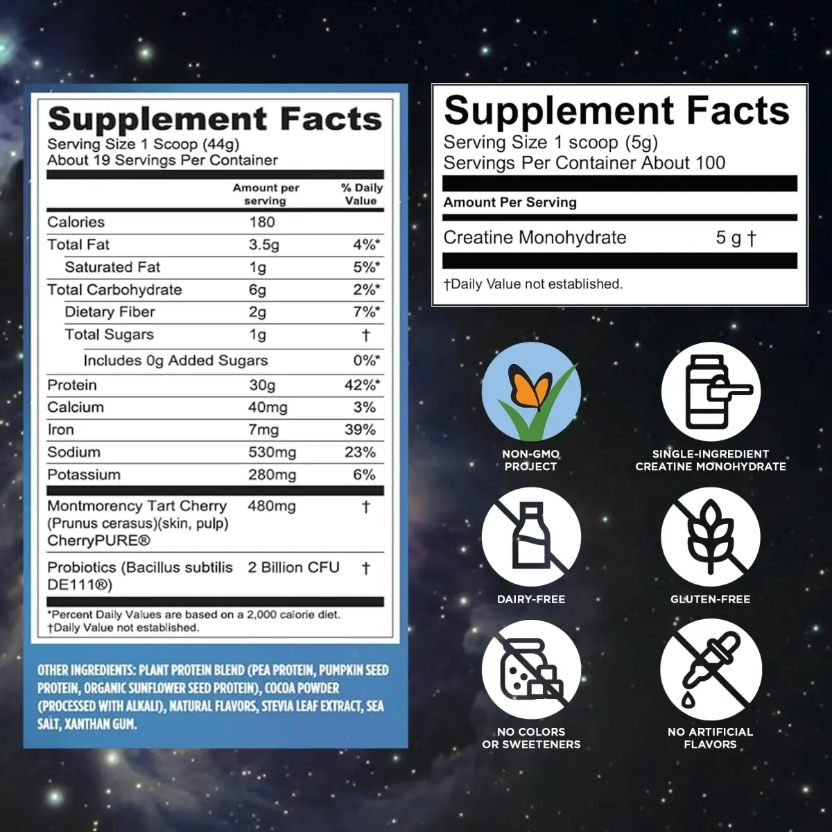 Vega Protein + Recovery Chocolate & Creatine Monohydrate Bundle | 1.8 lbs Protein, 17.6 oz Creatine - view 4