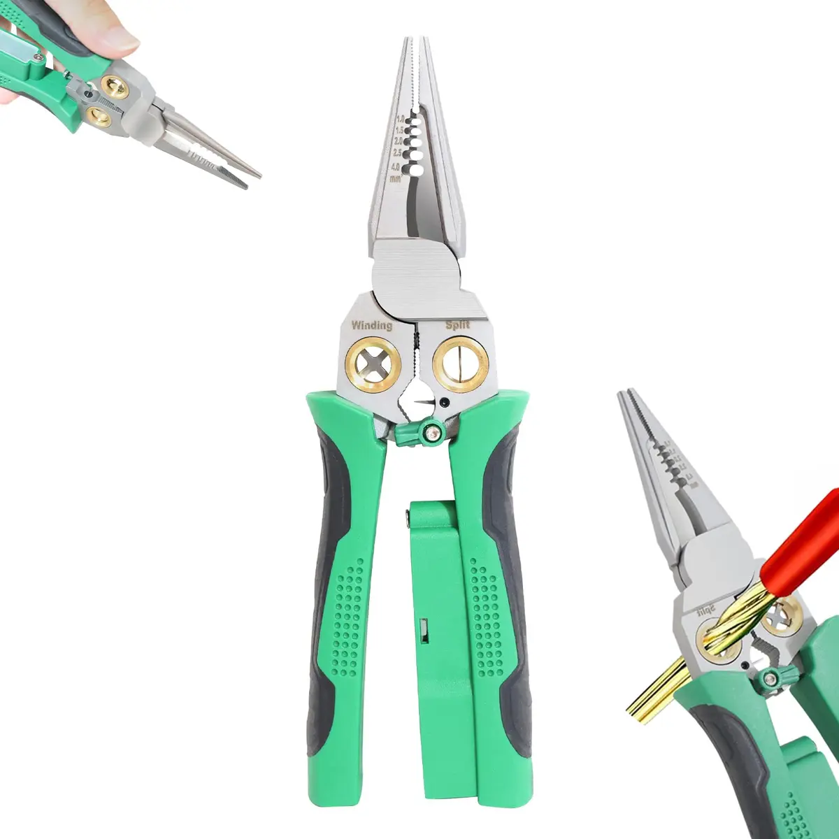 Laukowind 8 in 1 Wire Stripper with Voltage Tester | Multi-Function Electrician Tool for Safe & Efficient Wiring - main product image