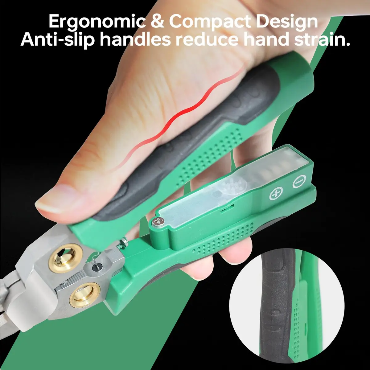 Laukowind 8 in 1 Wire Stripper with Voltage Tester | Multi-Function Electrician Tool for Safe & Efficient Wiring - view 5